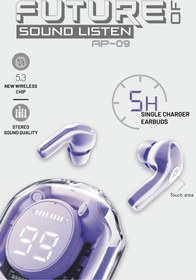 Resim soffany AP09-010 TWS Bluetooth Kulaklık Bileklik Lila 