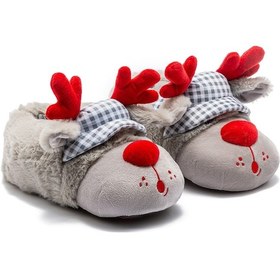 Resim Kep Kadın Hayvanlı Panduf Gri 36/41 Gri 