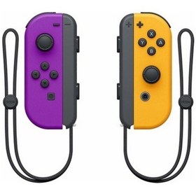 Resim Nintendo Switch Joycon Oyun Kolu Controller Neon Purple & Orange 