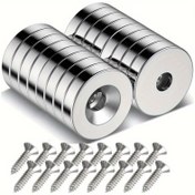 Resim 10mm*2.5mm Delik 3. Ofis ve Ev Kullanımı için Delikli Manyetit 
