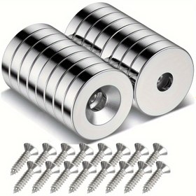 Resim 10mm*2.5mm Delik 3. Ofis ve Ev Kullanımı için Delikli Manyetit 