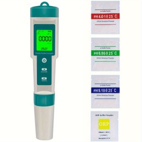 Resim 1 adet 7'i 1 Arada PH TDS EC ORP Tuzluluk S. G Sıcaklık Ölçer Su Kalite Monitörü Test Cihazı İçme Suyu, Akvaryumlar PH Ölçer 