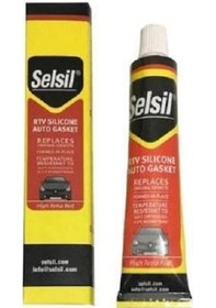 Resim Selsil Rtv Silicone Auto Gasket Kırmızı Conta 50Ml 
