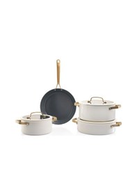 Resim Schafer Sapphire Seramik Tencere Seti 7 Parça-beyaz/gold Beyaz 