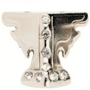 Resim Skygo Kelebek Taşlı Ahşap, Sunta Sandık Ayağı, Kutu Ayak 3,5 cm - Nikel 