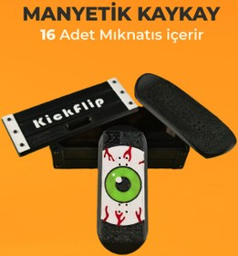 Resim Creva KickFlip Mıknatıslı Kaykay Stres Oyuncağı-Monster Eye (KUTULU) 