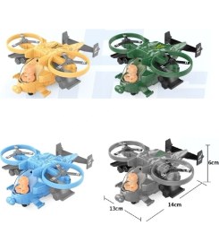 Resim Platin Store Pilatin MXT-3616 Sürtmeli Askeri Helikopter -Vardem Oyuncak Zeyd 