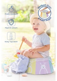 Resim Babyjem Karton Seyahat Lazımlığı Desenli Beyaz 