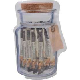 Resim NessiWorld Buffer® Kavanoz Görünümlü Kilitli Poşet Çıtçıtlı ve Pratik Torba 4 Adet 