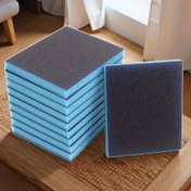 Resim Profesyonel Çift Etkili Zımpara 120x100mm Mavi İki Taraflı Sünger Kum Bloğu Ahşap İşçiliği, Mobilya ve Metal Pas Giderme ve Temizleme Aracı için, Kaymaz Dayanıklı Zımparalar, Yüksek Verimli Kuru ve Islak Parlatma Aleti 