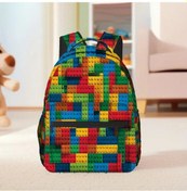 Resim Oldfriend Renkli Blok Sırt Çantası - Hafif, Geniş Ve Düzenli, Okul Ve Seyahat İçin Karışık Renk 