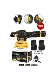 Resim Assur ASR442 12V Orbital 6 Kademeli Polisaj Sarı 