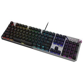 Resim Msı Strıke 600 Kailh Midnight Pro Silent RGB Oyuncu Q Klavye 