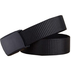 Resim Taktikal k Plastik Tokalı Tarz Bez Kemer-125Cm Siyah 