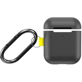 Resim Baseus Woven Label Hook Apple Uyumlu AirPods Koruma Kilif+Anahtarlik 248667842 - Renk / Füme 