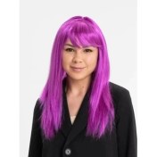 Resim Fuşya Renk Peruk 