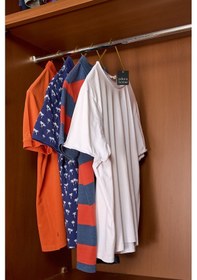 Resim Edora Home Gold Elbise Askısı Tişört Askısı - Metal Paslanmaz Altın 