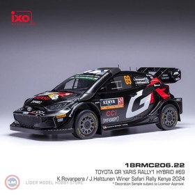 Resim 1:18 IXO Toyota Yaris Rally 1, WRC, Safari Rallye Kenia, 2024, #69 