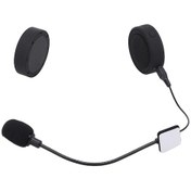 Resim Kangvka Bt-17 Motosiklet Kask Kulaklığı - Su Geçirmez, Oto Cevap, Yüksek Kaliteli Ses, Siyah Abs - Bluetooth 5.0, 10m Menzil 10" 