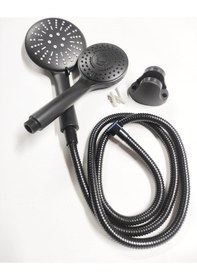 Resim Ikili Lüks Siyah Fonksiyonlu Banyo Duş Başlığı Seti Arv0027 Diğer 