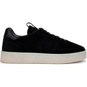 Resim Tamer Tanca Erkek Hakiki Deri Siyah Süet Sneakers & Spor Ayakkabı 1111 4411 Erk Ayk Y25 Sıyah Suet Siyah 
