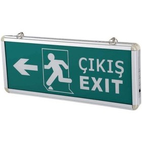 Resim Cata Ct-9170 Ledli Exıt Armatür - Acil Çıkış Levhası Çift Yönlü 