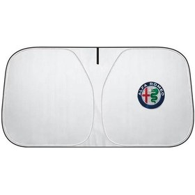 Resim Alfa Romeo Stelvio 2017 İçin Araba Ön Cam Güneş Gölgesi, Katlanabilir Ön Pencere 