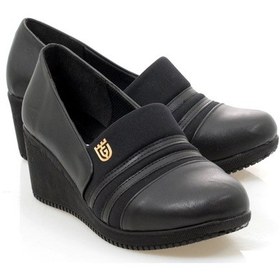 Resim Siyah Dolgu Topuk Bayan Ayakkabı Siyah 