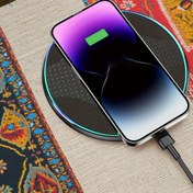 Resim Kablosuz Şarj Cihazı - iPhone ve Android Cihazları için 15W Yüksek Hızlı Kablosuz Şarj Cihazı 