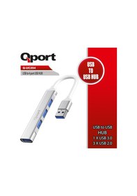 Resim Qport Q-uc204 Usb To 4 Port Usb Çoklayıcı 