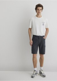 Resim Mavi - Lacivert Kargo Şort 0410287-80776 Lacivert 