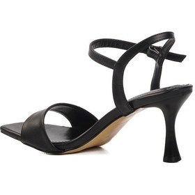 Resim Aspor Siyah Kadın Topuklu Sandalet Çok Renkli 