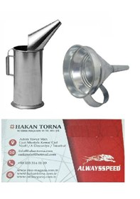 Resim Metal Huni Yağ Hunisi Yağ Boşaltma Kapı 2 Litre 