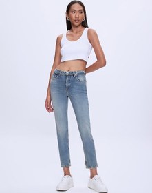 Resim Ltb Ronna X Yüksek Bel Dar Paça Slim Jean Kadın Pantolon 010095164015819 - 55458 Mavi 