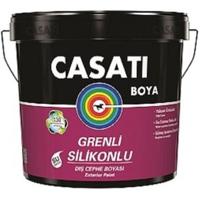 Resim Casati Grenli Silikonlu Dış Cephe Boyası 25 Kg Beyaz 