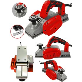 Resim Graizer Alman Pro 4000 Watt Bakir Sargılı Metal Şanzuman Çift Bıçakli Planya Rende Makinesi 