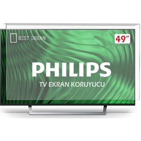 Resim Philips Uyumlu 49" inç 124 Ekran Tv Ekran Koruyucu 