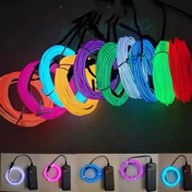 Resim Set, 3/5 metre uzunluğunda EL Işık, EL Soğuk Işık, Kendin Yap Atmosfer Bayram Süsleme Dize Işıkları, Floresan Dans Aksesuarları, LED Floresan Çizgiler 