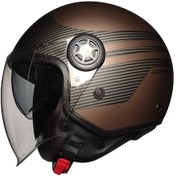 Resim Free-M 612 Açik Motosiklet Kaski-62545 - Kahverengi 