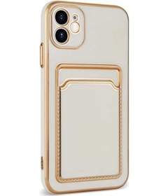 Resim İphone 12 Uyumlu Zore Bark Kartlıklı Kılıf-beyaz Beyaz 