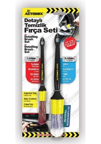 Resim Automix Detay Temizlik Fırça Seti Çok Renkli 