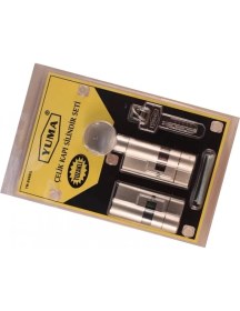 Resim 68MM Mandallı Çelik Kapı Tuzaklı Barel Seti - Saten 