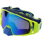 Resim Motocross Gözlükleri Motosiklet Kaskları Mx Off-road Kir Bisikleti Kayak Spor Gözlükleri Mavi Lens 