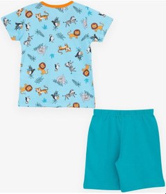 Resim Breeze Girls & Boys Erkek Bebek Pijama Takımı Hayvanlar Alemi Temalı 9 Ay-3 Yaş, Bebe Mavisi-bebe Mavisi Bebe Mavisi 