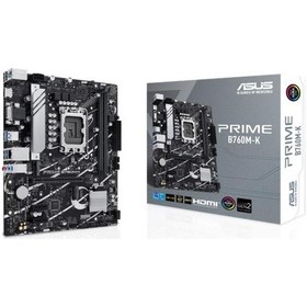 Resim Asus Prıme B760m-k Ddr5 8000mhz 1xvga 1xhdmı 2xm.2 Usb 3.2 Matx 1700p 12. / 13. Ve 14. Nesil İşlemci Uyumlu 