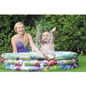 Resim Bestway 91007. 3 Boğum Mickey Mouse Temalı Şişme Çocuk Havuzu Çok Renkli 