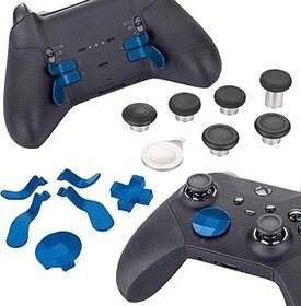 Resim Elite Series 2 Controller yedek parça özel aksesuar kiti (Xbox One, Xbox Series X), mavi 