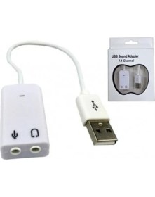 Resim CresCent Harici Usb 7+1 Ses Kartı External Sound Card 