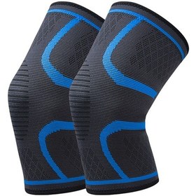 Resim Youtek S Boy 34-38 Cm Mavi Spor Diz Koruyucu - Silikon Kaymazsız, Konforlu & Ventileli - 2 Adet - Bisiklet, Jimnastik, Outdoor Egzersiz İçin Hj001 Çok Renkli 