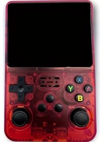 Resim Xuweiwei R36s El Retro Oyun Konsolu Kırmızı 64g Tf Kartlı 3.5 İnç Ips Ekran Taşınabilir Cep Oyun Konsolu 